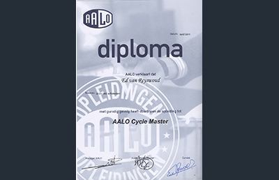 AALO Cycle Master Certificate